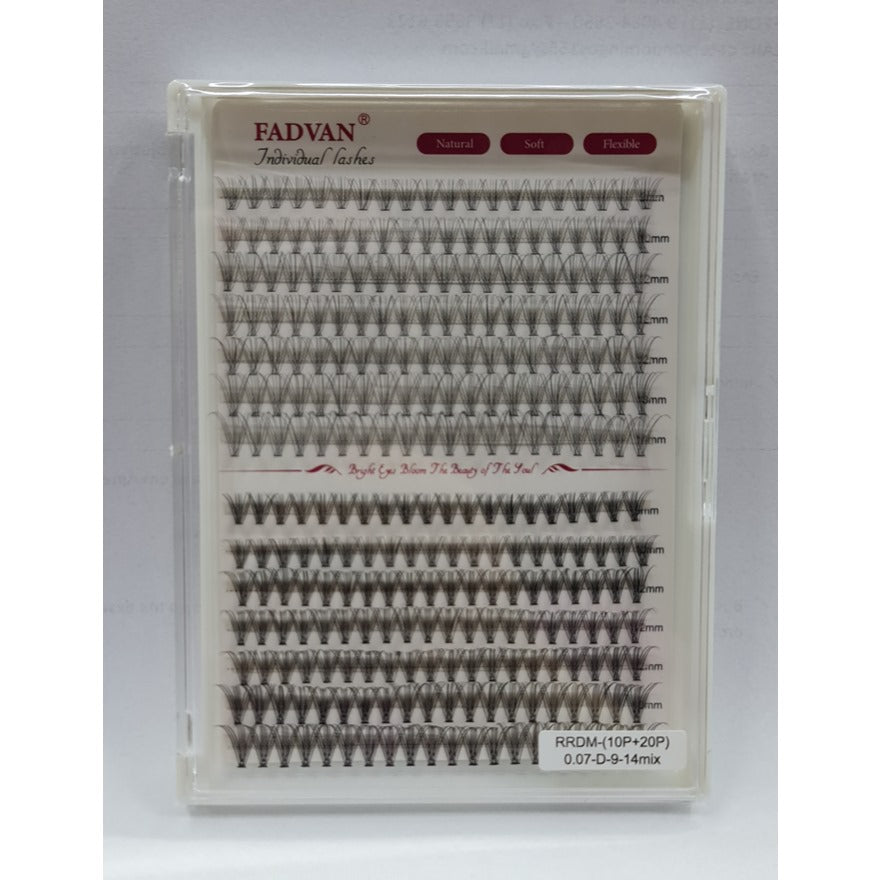 CÍLIOS FADVAN TUFOS 10P+20P 0.07D- MIX 9-14MM INVILA - Tudo para unhas em gel