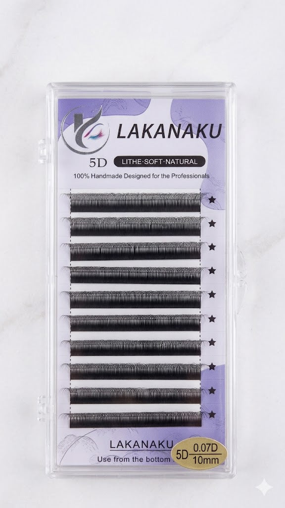 CÍLIOS 5DW 0.07D 10MM - LAKANAKU