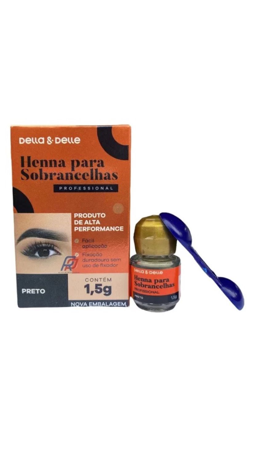 HENNA PRETO 1,5G –DELLA&DELLE INVILA - Tudo para unhas em gel
