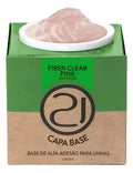 GEL NAILS 21 ONEFIX FIBER CLEAR PINK 13g INVILA - Tudo para unhas em gel
