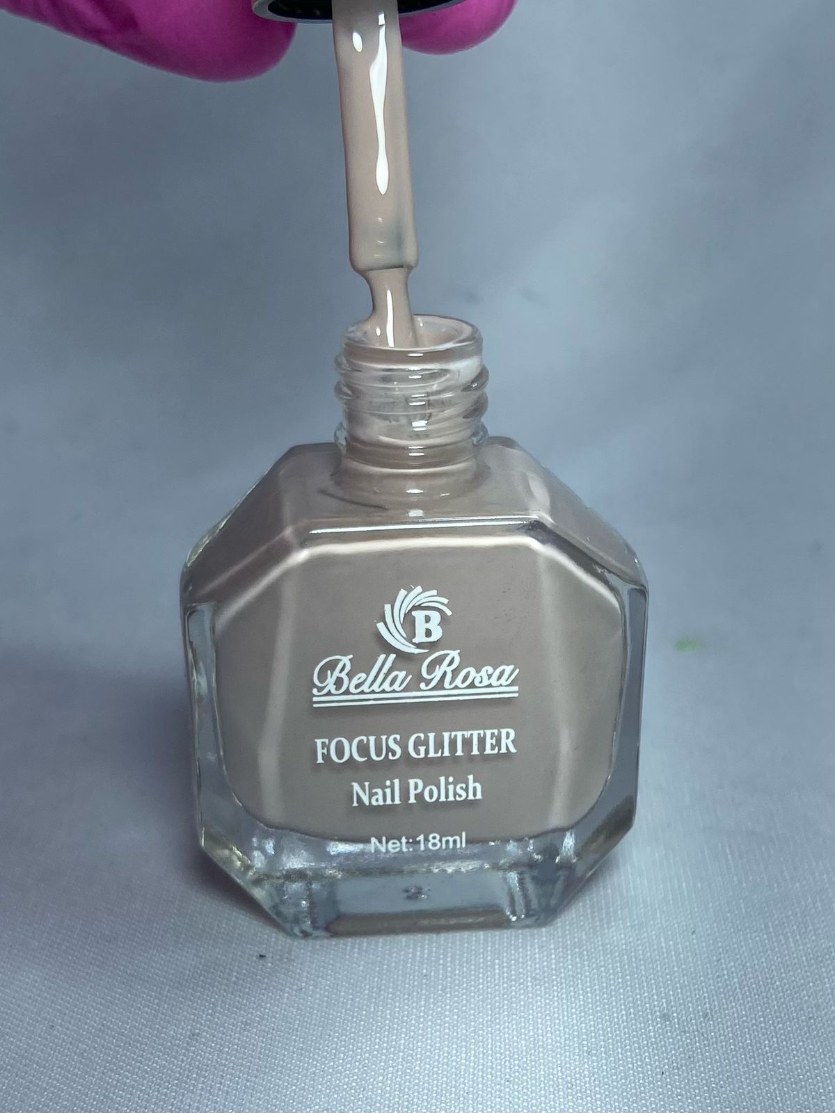 ESMALTE BELLA ROSA FOCUS GLITTER 43- 18ML INVILA - Tudo para unhas em gel