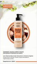 SABONETE LIQUIDO MACADAMIA E MANTEIGA DE KARITE LABORENE - 200mL INVILA - Tudo para unhas em gel
