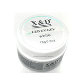 GEL LED UV X&D WHITE 15g INVILA - Tudo para unhas em gel