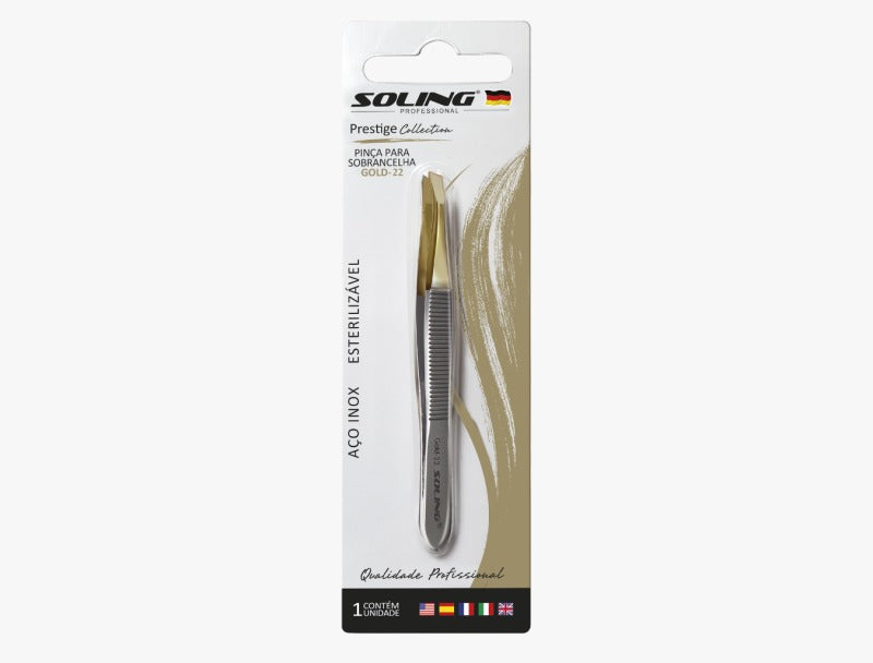 PINCA SOLING REF390 OBLIQUA GOLD22 INVILA - Tudo para unhas em gel
