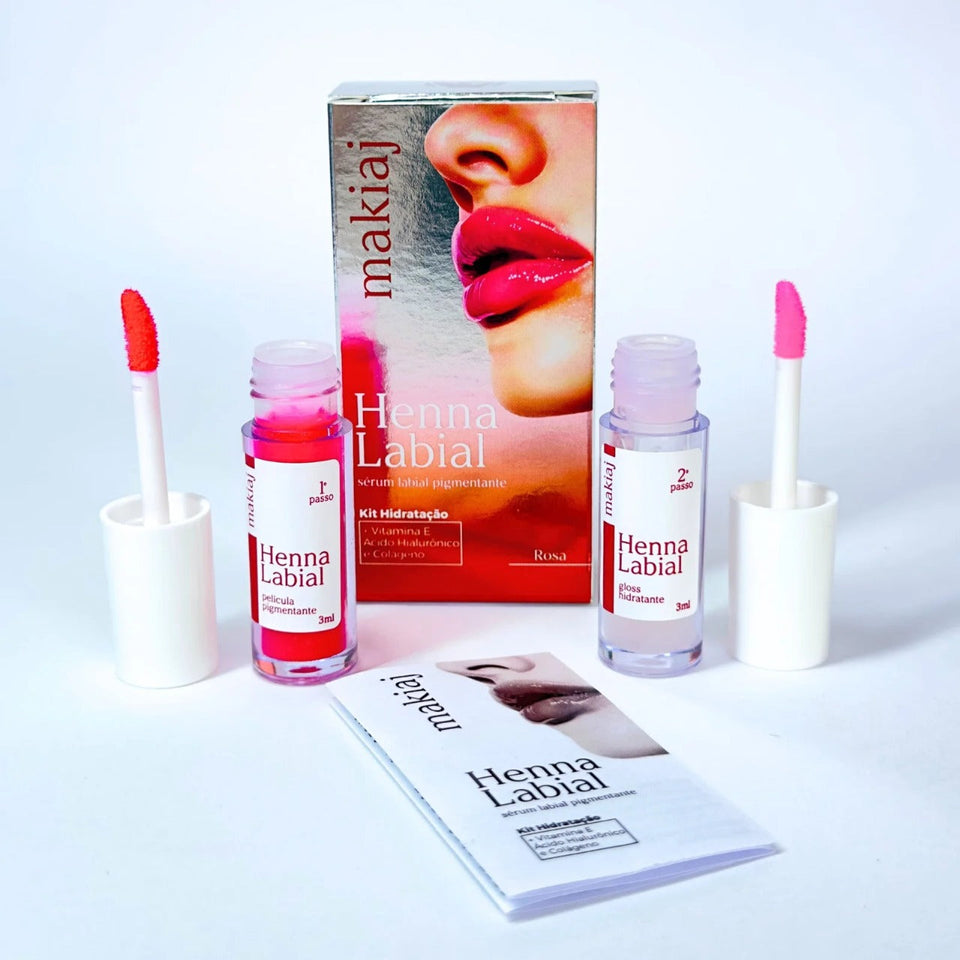 HENNA LABIAL MAKIAJ- ROSA INVILA - Tudo para unhas em gel