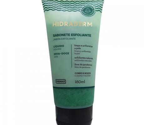 SABONETE ESFOLIANTE ERVA-DOCE - HIDRADERM 180ML INVILA - Tudo para unhas em gel