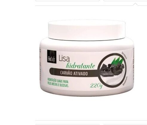 CREME HIDRATANTE CARVAO ATIVADO 220G - BIOSOFT INVILA - Tudo para unhas em gel