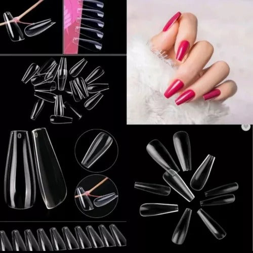 POSTIÇA BAILARINA 600UND  - BELLA ROSA INVILA - Tudo para unhas em gel