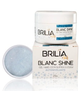 GEL BLANC SHINE AUTONIVELANTE 25G BRILIA NAILS INVILA - Tudo para unhas em gel