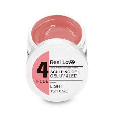 SCULPING GEL LIGHT 04 NUDE - REAL LOVE 15ML INVILA - Tudo para unhas em gel
