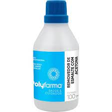 ACETONA 100ML - POLYFARMA INVILA - Tudo para unhas em gel