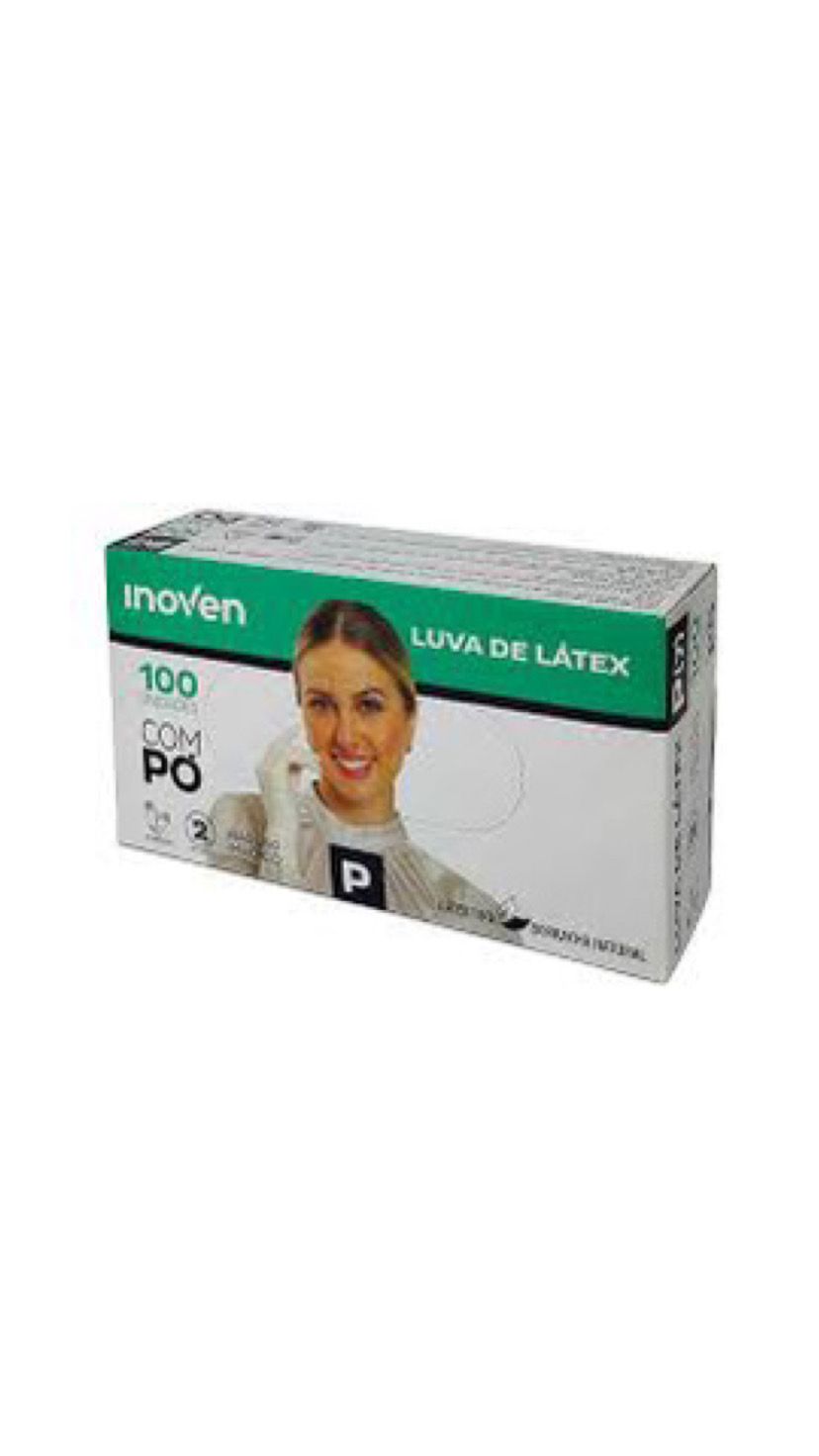 LUVAS DESCARTAVEL COM PO INOVEN (P) 100un INVILA - Tudo para unhas em gel