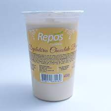 CERA DEPILÁTORIA CHOCOLATE BRANCO REPOS - 400G INVILA - Tudo para unhas em gel