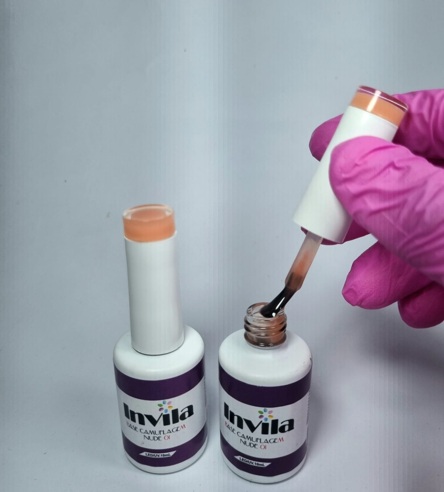 BASE DE CAMUFLAGEM COR NUDE 01 - INVILA INVILA - Tudo para unhas em gel