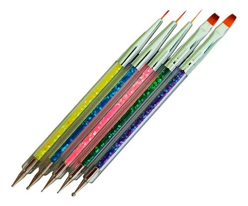 KIT DE PINCEL COM BOLEADOR INVILA - Tudo para unhas em gel