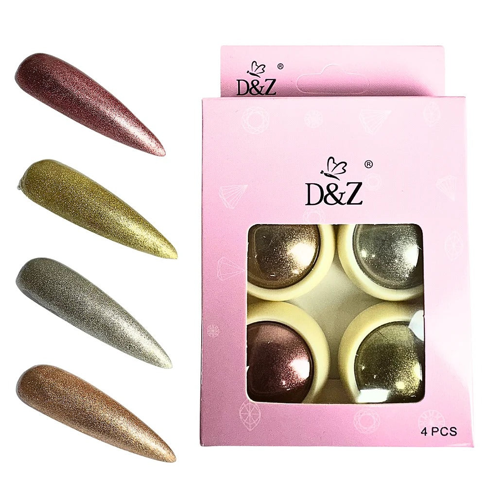 KIT PÓ CROMADO D&Z INVILA - Tudo para unhas em gel