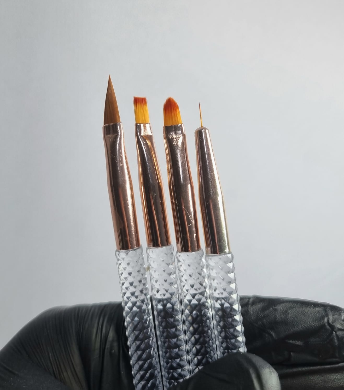 KIT PINCEL DAFU- 4 UNDS INVILA - Tudo para unhas em gel
