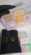 KIT MAG COLOR 4 PIGMENTOS + CANETINHAS E LIVRO PARA COLORIR INVILA - Tudo para unhas em gel
