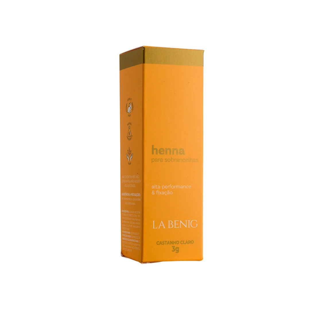 HENNA CASTANHO CLARO 3,0G -LA BENIG INVILA - Tudo para unhas em gel