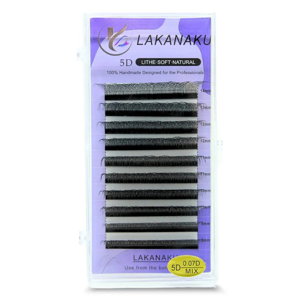 CILIOS LAKANAKU 5D 0.07D MIX 8-14MM INVILA - Tudo para unhas em gel