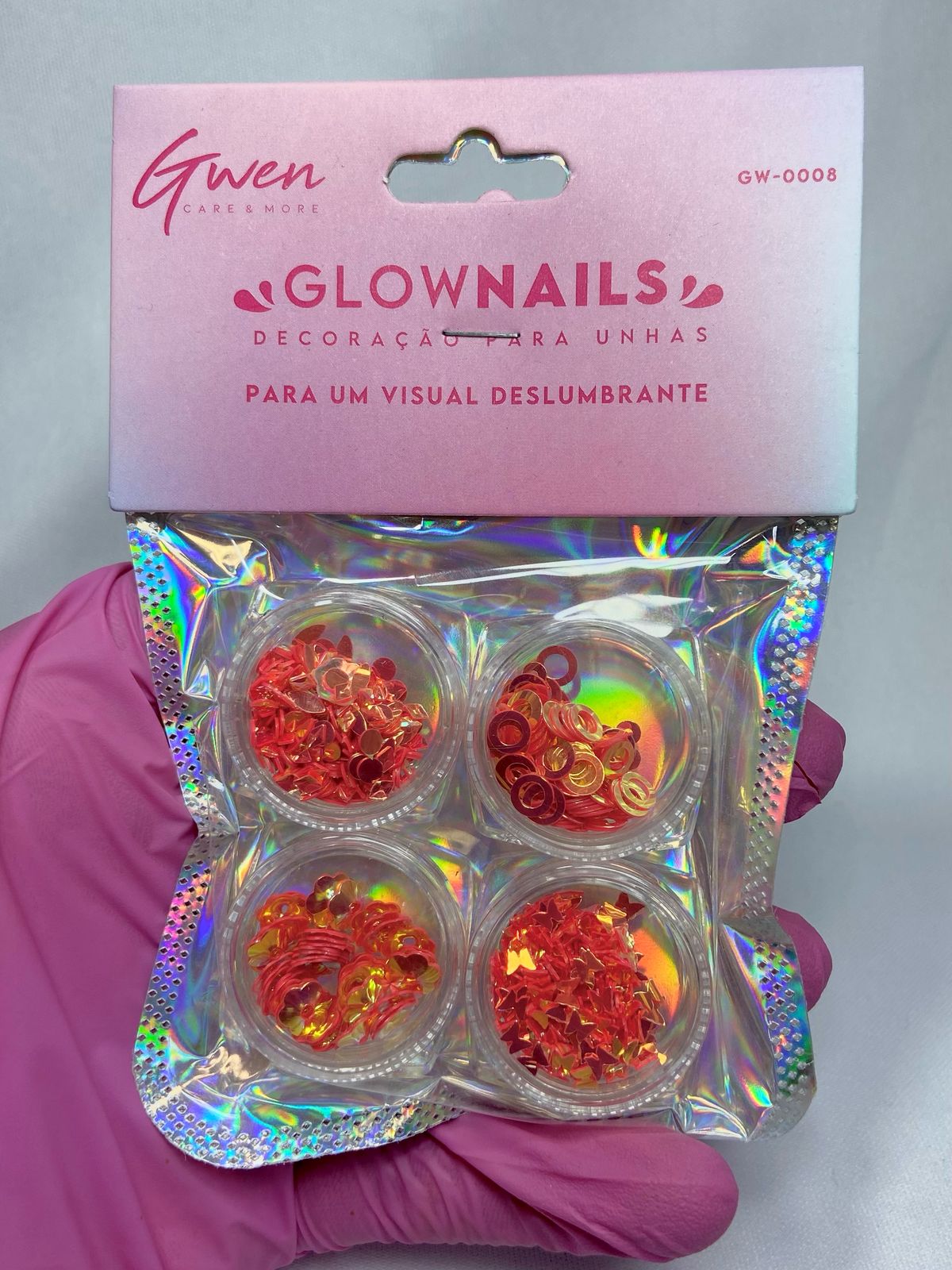 DECORAÇÃO PARA UNHA DIVERSOS LARANJA GWEN- 4UND INVILA - Tudo para unhas em gel