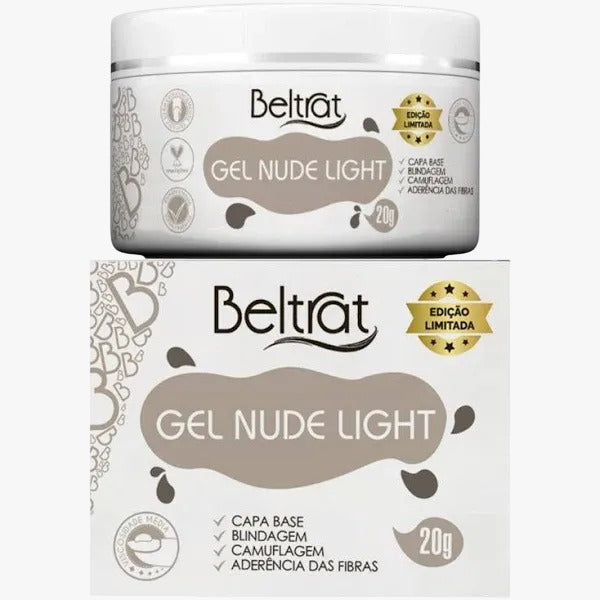 GEL BELTRAT NUDE LIGHT- 20g INVILA - Tudo para unhas em gel