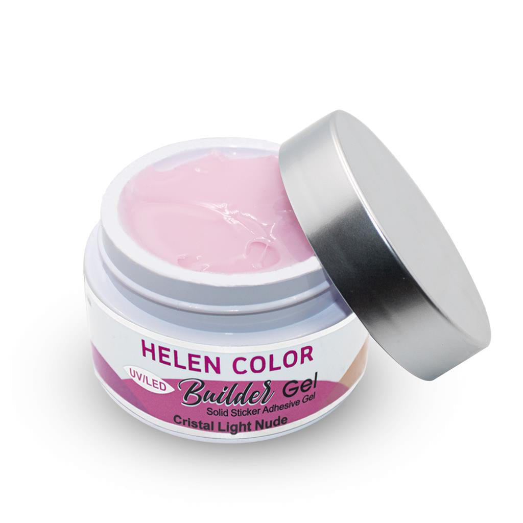 GEL HELEN COLOR CRISTAL LIGHT NUDE- 15G INVILA - Tudo para unhas em gel