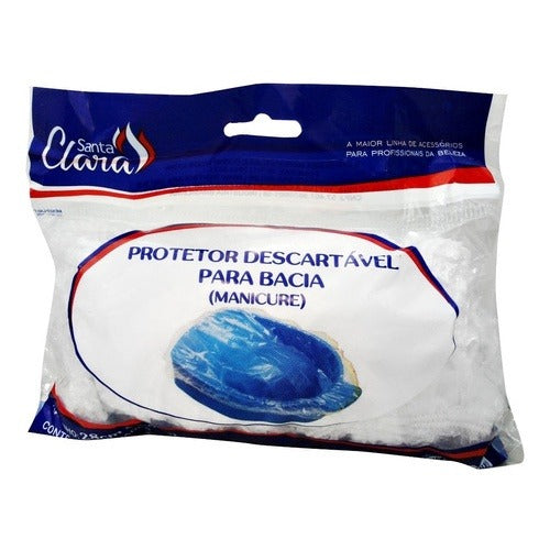 PROTETOR DE BACIA DESCARTÁVEL MANICURE 28x28cm SANTA CLARA- 50 UND INVILA - Tudo para unhas em gel