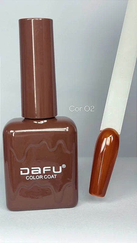 ESMALTE DAFU COLOR MARROM 02- 10ML INVILA - Tudo para unhas em gel