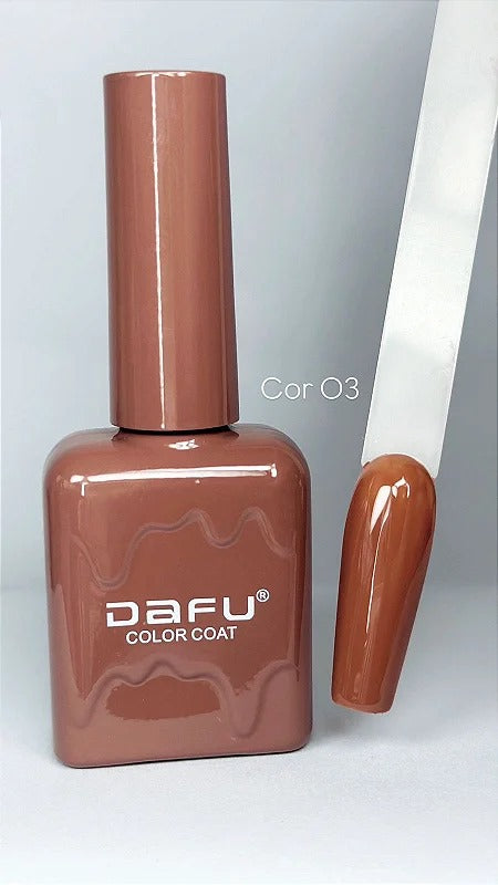 ESMALTE DAFU COLOR MARROM 03- 10ML INVILA - Tudo para unhas em gel