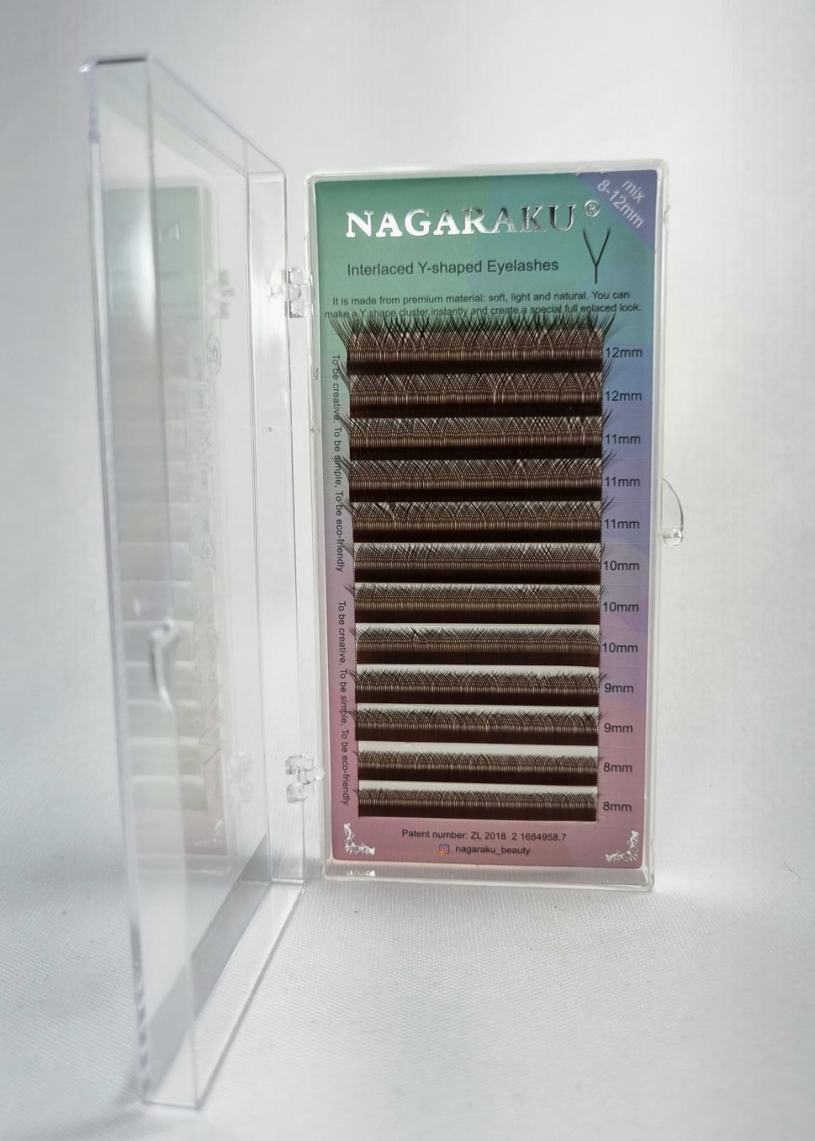CILIOS NAGARAKU 0.07M MIX 8-12mm- MARROM INVILA - Tudo para unhas em gel