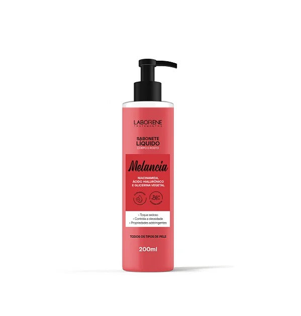 SABONETE LÍQUIDO MELANCIA LABORENE- 200ml INVILA - Tudo para unhas em gel