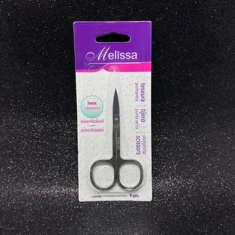 TESOURA DE UNHAS PONTA RETA- MELISSA INVILA - Tudo para unhas em gel
