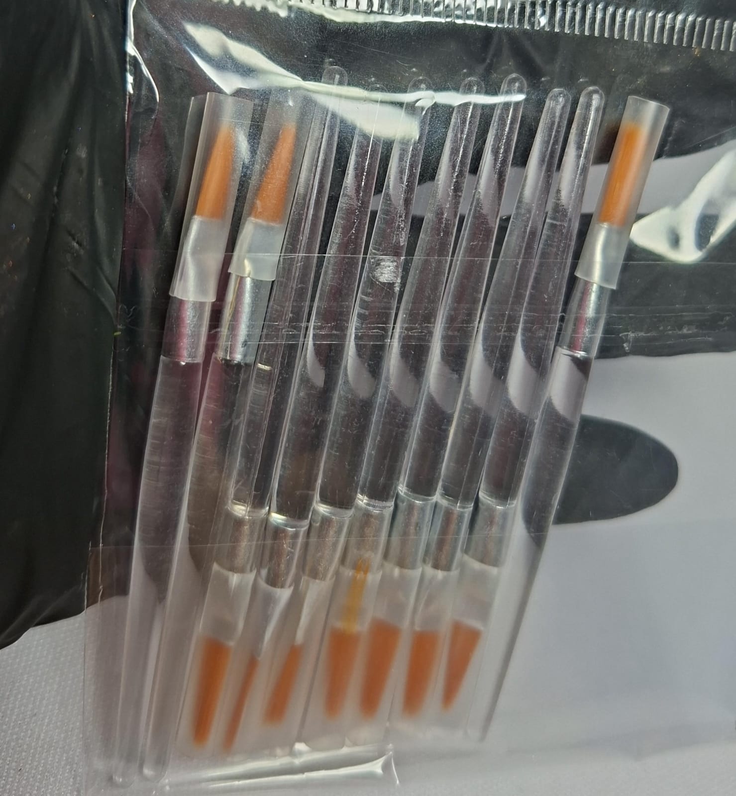 KIT MINI PINCEL 10UN INVILA - Tudo para unhas em gel