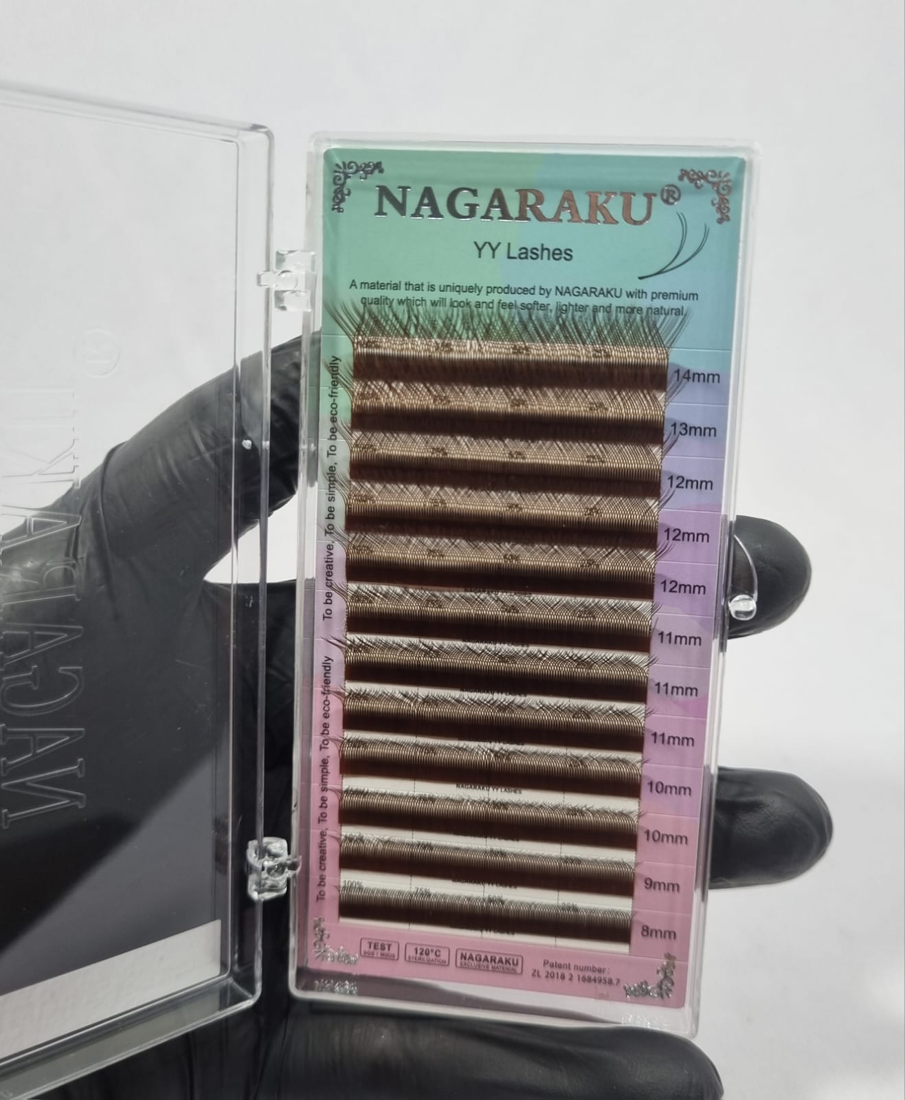 CÍLIOS NAGARAKU 0.07M MARROM- MIX 8-14mm INVILA - Tudo para unhas em gel