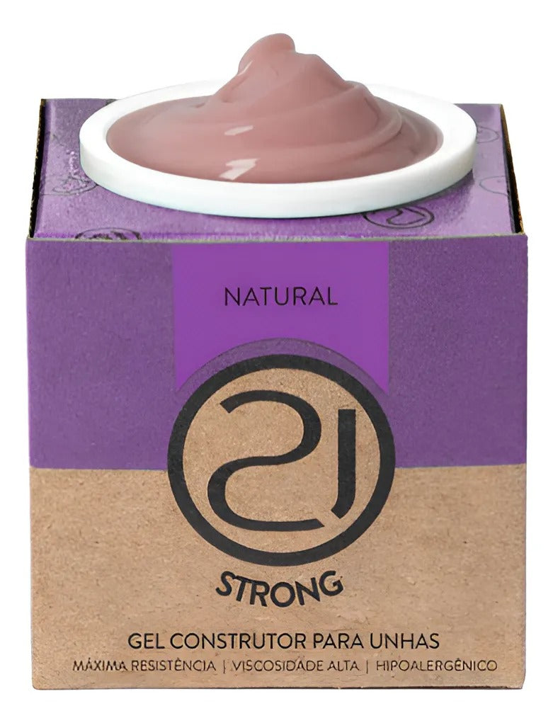 GEL NAILS 21 STRONG NATURAL 34G INVILA - Tudo para unhas em gel