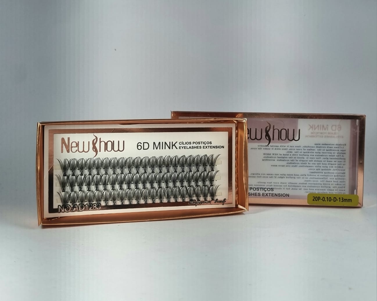 CILIOS NEW SHOW 6D MINK 20P 0.10D 13mm INVILA - Tudo para unhas em gel