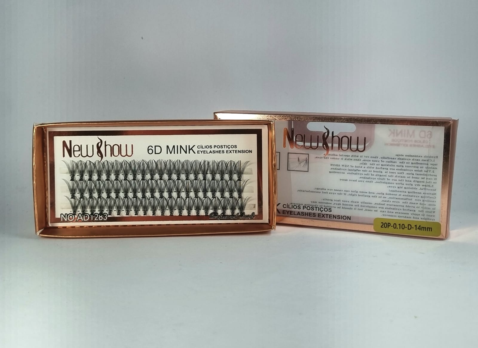 CILIOS NEW SHOW 6D MINK 20P 0.10D 14mm INVILA - Tudo para unhas em gel