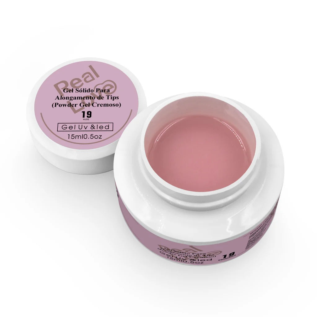 GEL SOLIDO 19 NUDE REAL LOVE 15ML INVILA - Tudo para unhas em gel