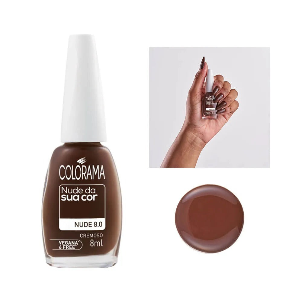 ESMALTE COLORAMA NUDE DA SUA COR NUDE 8.0 INVILA - Tudo para unhas em gel