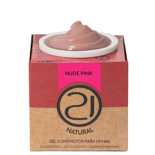 GEL NAILS 21 ECOLINE NATURAL NUDE PINK 25G