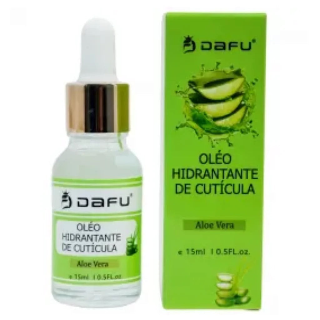 ÓLEO HIDRATANTE DE CUTÍCULA DAFU ALOE VERA- 15ML INVILA - Tudo para unhas em gel