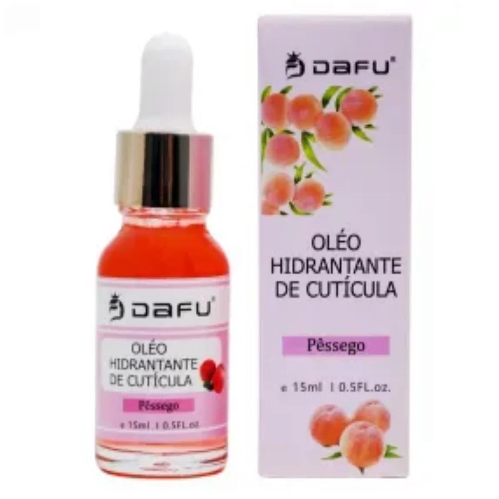 ÓLEO HIDRATANTE DE CUTÍCULA DAFU PÊSSEGO- 15ML INVILA - Tudo para unhas em gel