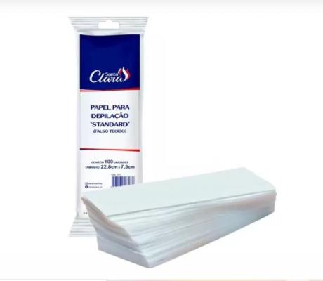 PAPEL PARA DEPILAÇÃO STANDARD 22,8CM X 7,3CM - 100 UND INVILA - Tudo para unhas em gel