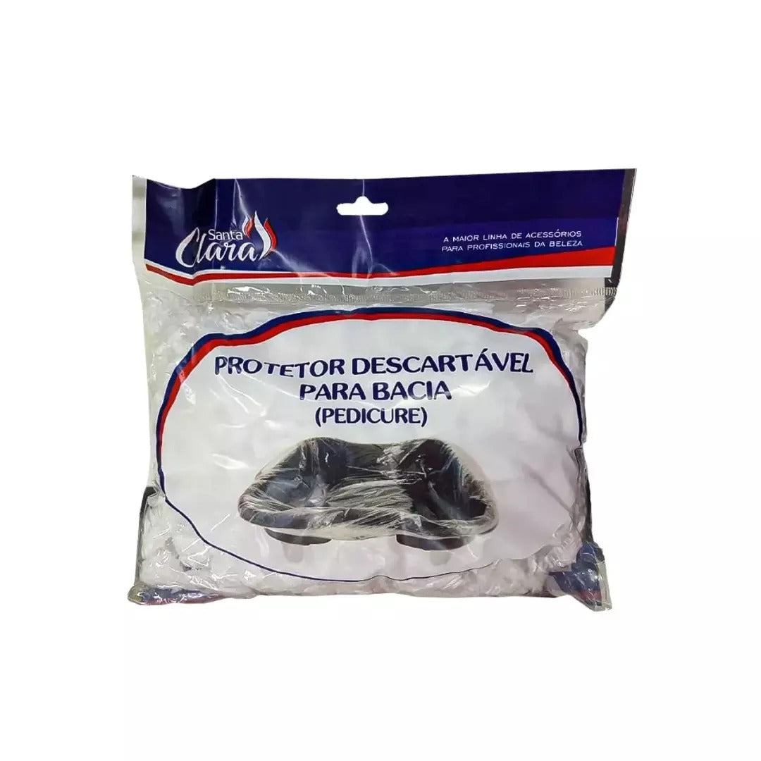 PROTETOR DESCARTÁVEL PARA BACIA SANTA CLARA 68x68cm- 25und INVILA - Tudo para unhas em gel