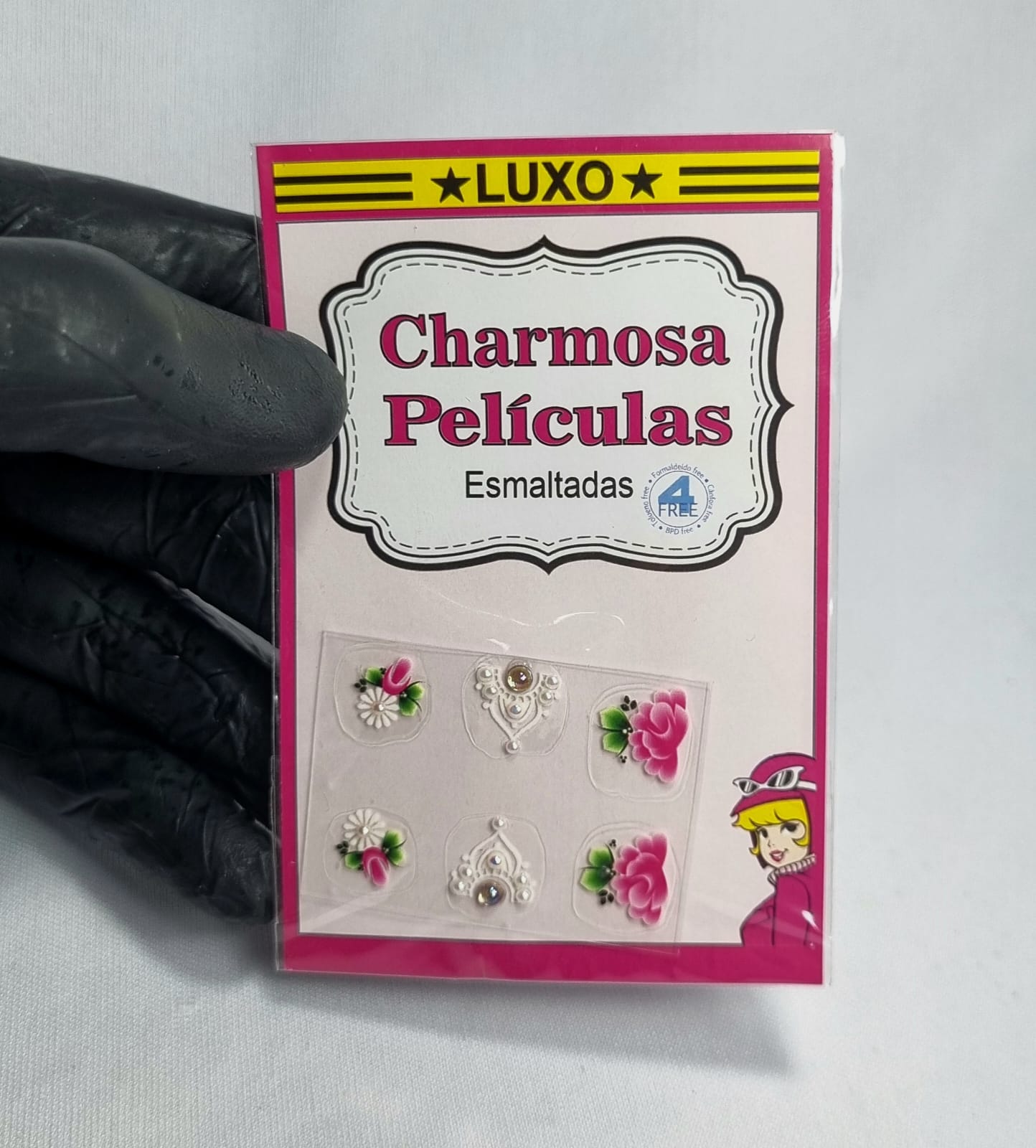 PELÍCULA CHARMOSA- 6 UNDS INVILA - Tudo para unhas em gel