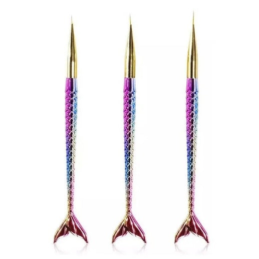 KIT PINCEL SEREIA COLORIDO- 3UN INVILA - Tudo para unhas em gel