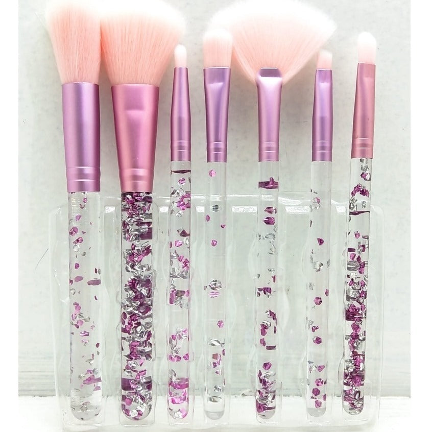 KIT PINCEL GLITTER- 7 UND INVILA - Tudo para unhas em gel