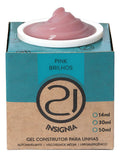 GEL NAILS 21 INSIGNIA PINK BRILHOS 34g INVILA - Tudo para unhas em gel