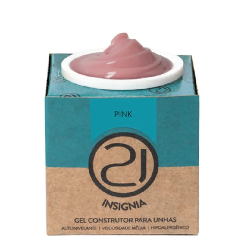 GEL NAILS 21 INSIGNIA PINK 34g INVILA - Tudo para unhas em gel